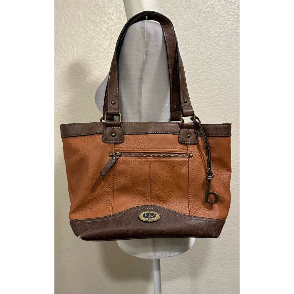 BOC Born Concept Brown/Tan Medium Vegan Leather Shoulder Bag